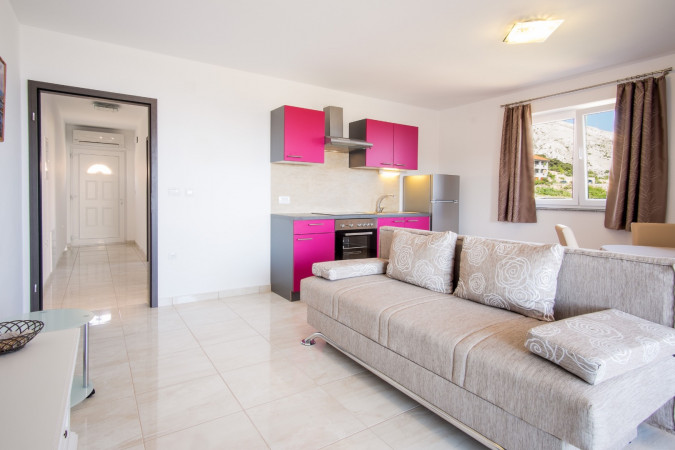 Apartment 2, Apartment for a relaxing holiday near the sea, Stara Ba&scaron;ka, Krk Island, Croatia Stara Ba&scaron;ka